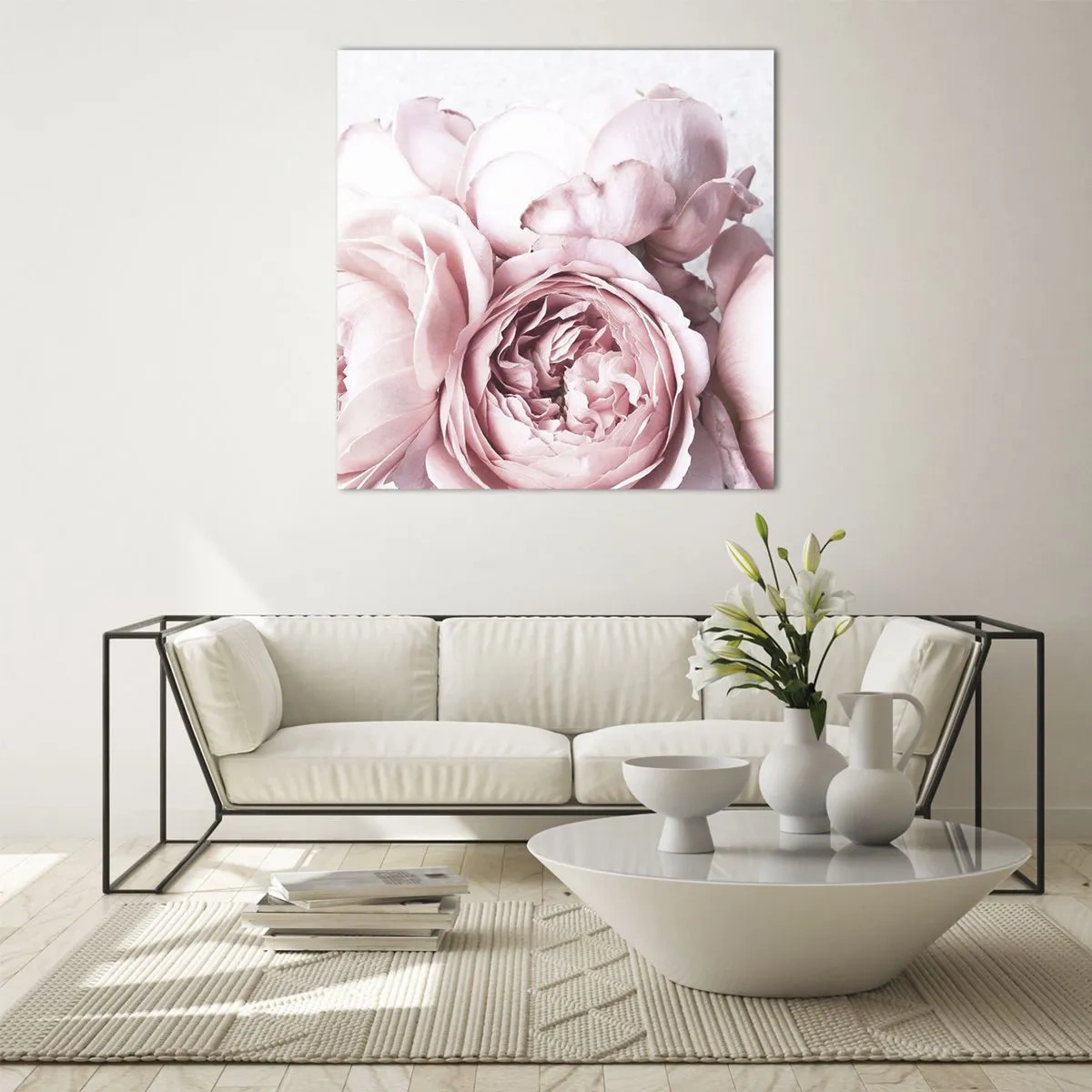 Cuadro sobre vidrio - Impresiones sobre Vidrio - Para los románticos - 30x30 cm