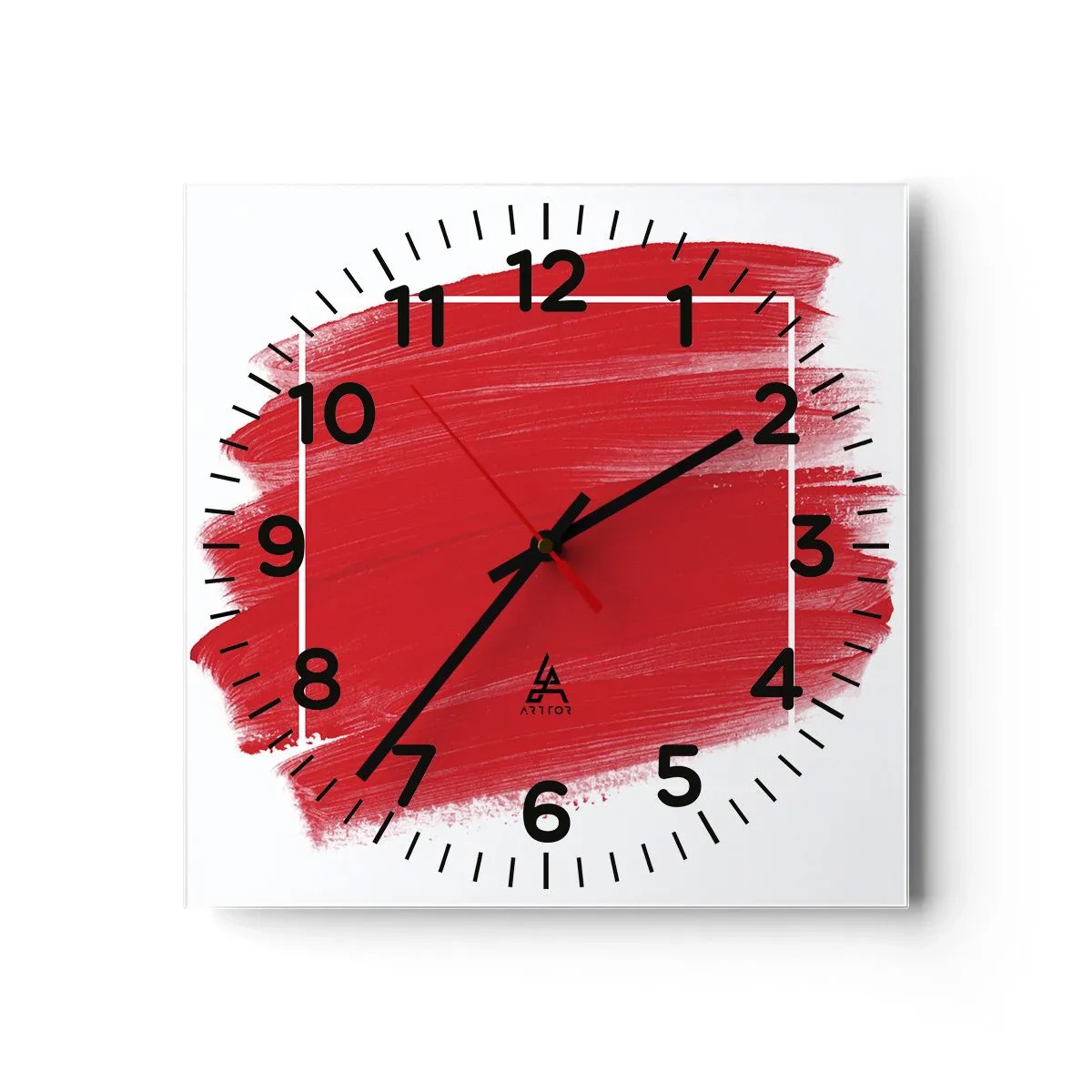 Reloj de pared - Reloj de vidrio - Fuera del marco - 30x30 cm