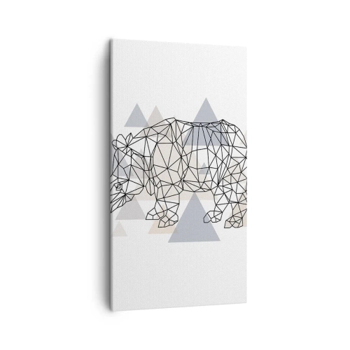 Cuadro sobre lienzo - Impresión de Imagen - Estructura de la fuerza - 45x80 cm
