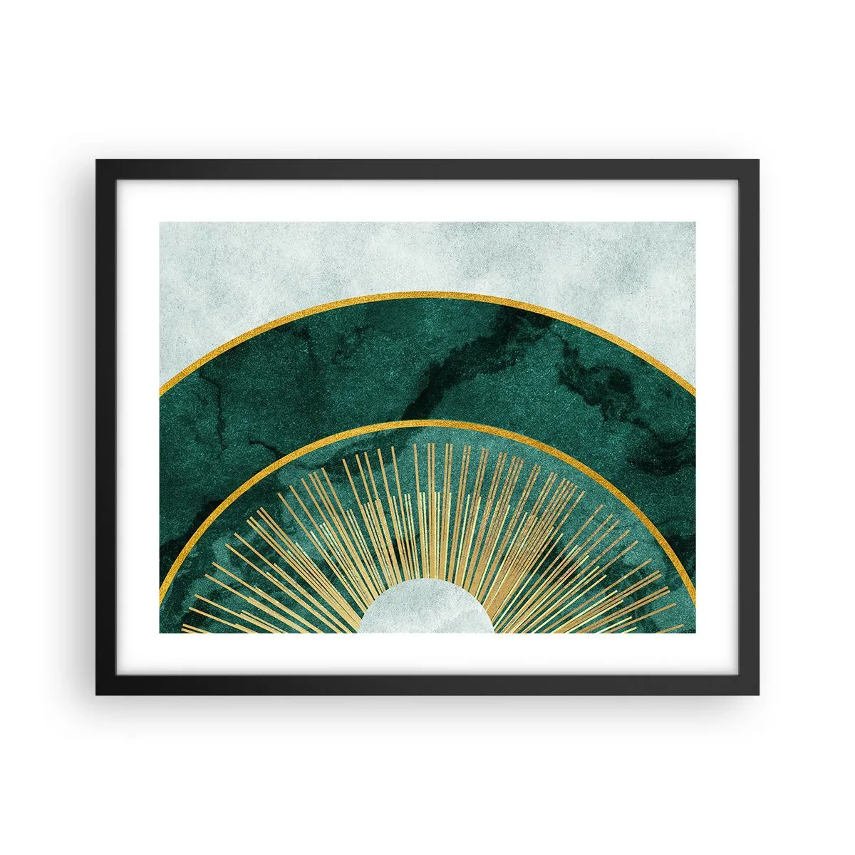 Póster en marco negro - Un sistema solar diferente - 50x40 cm