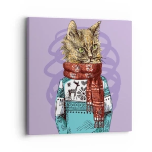 Cuadro sobre lienzo - Impresión de Imagen - El gato no solo tenía botas - 30x30 cm