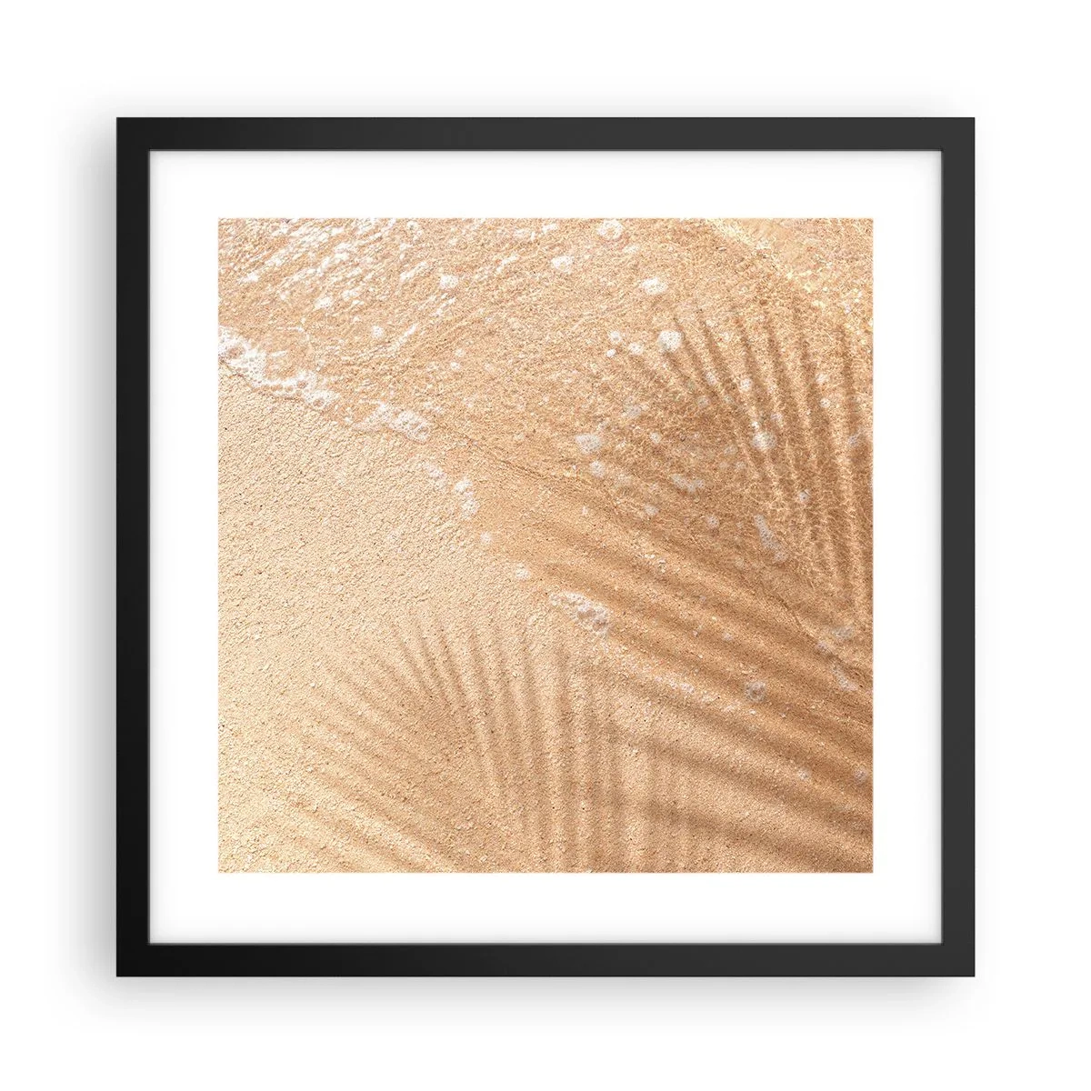 Póster en marco negro - La sombra de un verano caluroso - 40x40 cm