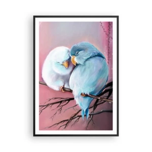 Póster en marco negro - Qué añadir aquí... - 70x100 cm