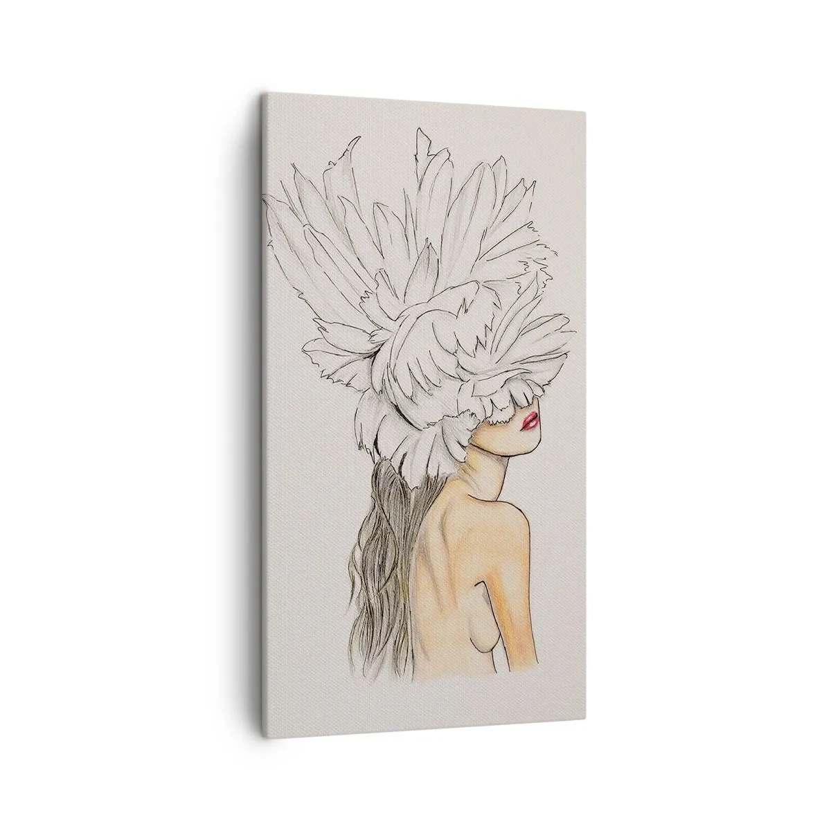 Cuadro sobre lienzo - Impresión de Imagen - Belleza coronada - 45x80 cm