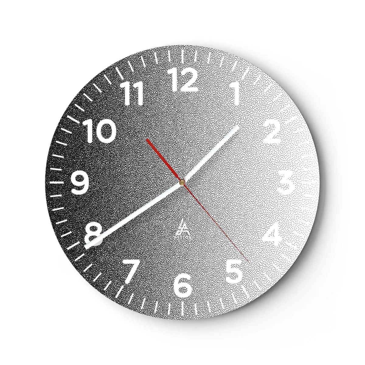Reloj de pared - Reloj de vidrio - Hacia la luz - 40x40 cm