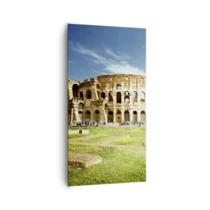 Cuadro sobre lienzo - Impresión de Imagen - Todavía se oye el sonido de las armas - 65x120 cm