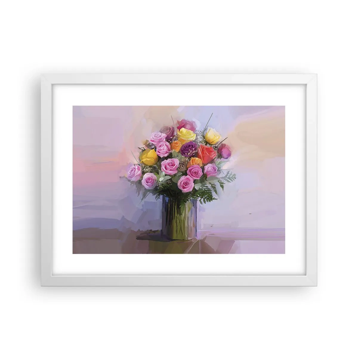 Póster en marco blanco - Belleza inmortalizada - 40x30 cm