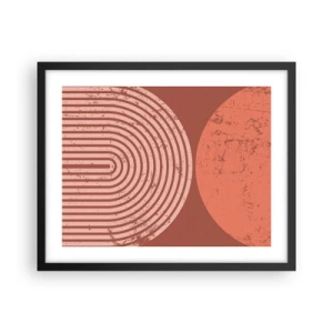 Póster en marco negro - Estrecha relación - 50x40 cm