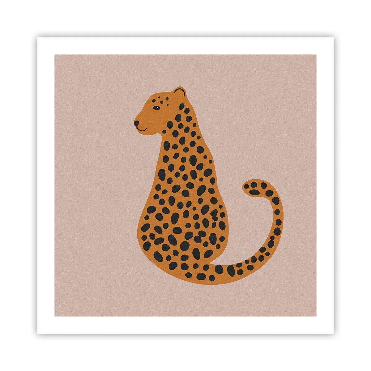 Póster - El estampado de leopardo está de moda - 60x60 cm
