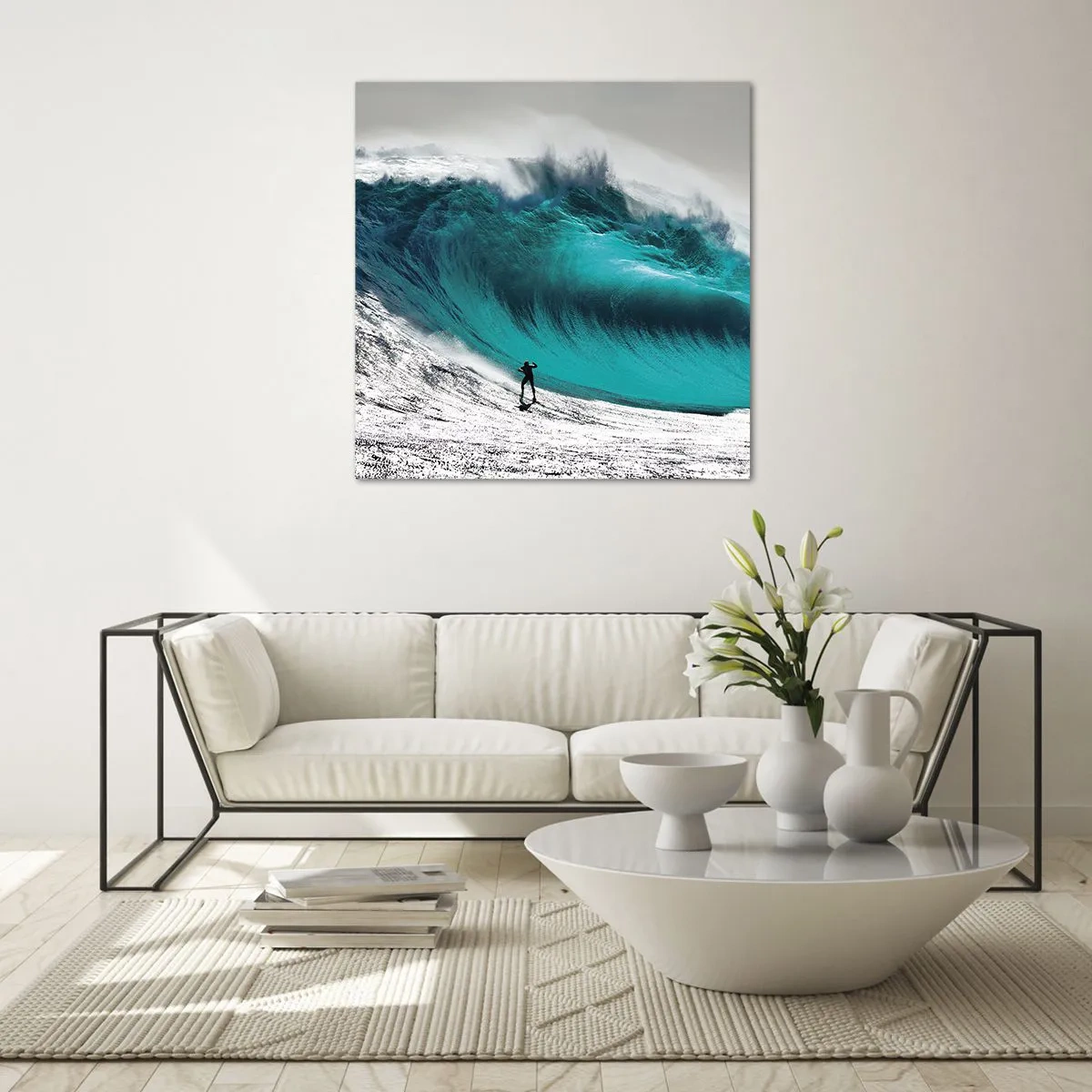 Cuadro sobre vidrio - Impresiones sobre Vidrio - Reto aceptado - 70x70 cm