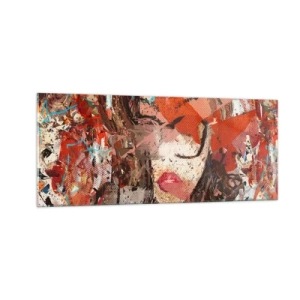 Cuadro sobre vidrio - Impresiones sobre Vidrio - Nadie sabe cómo eres realmente - 100x40 cm