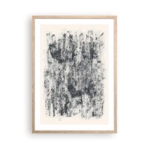 Póster en marco roble claro - Composición brumosa - 50x70 cm