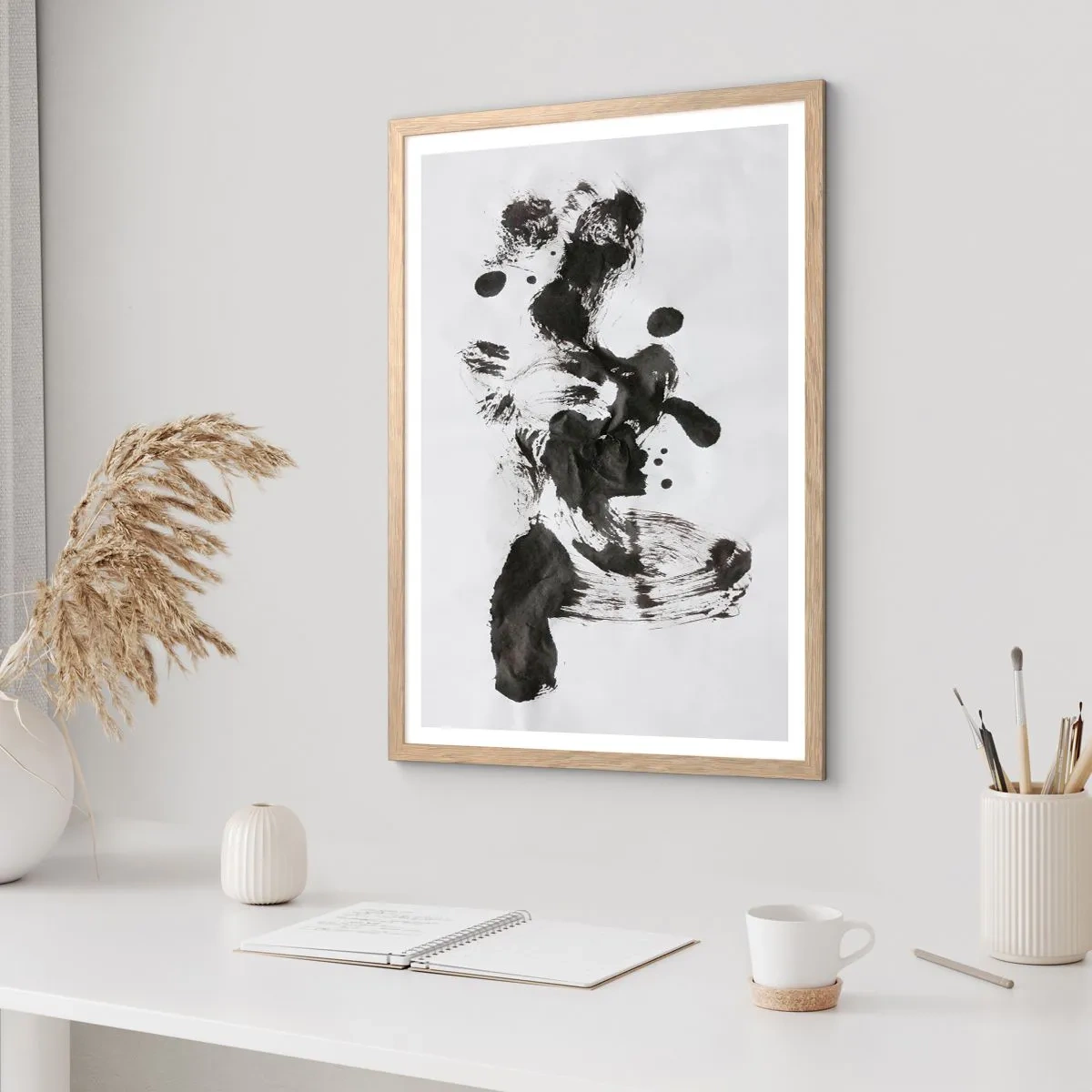 Póster en marco roble claro - ¿Un método en la locura? - 50x70 cm