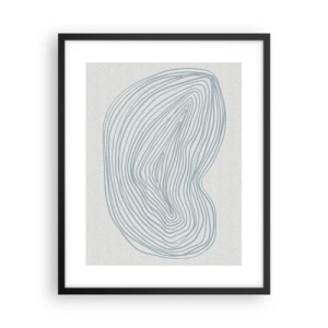 Póster en marco negro - Sonrisa de una gota - 40x50 cm