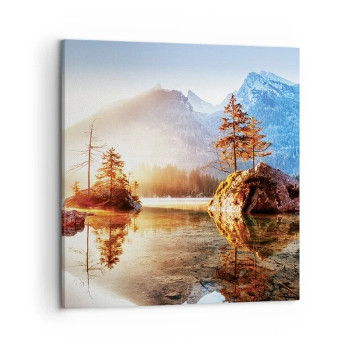 Cuadro sobre lienzo - Impresión de Imagen - La naturaleza bajo la luz - 50x50 cm