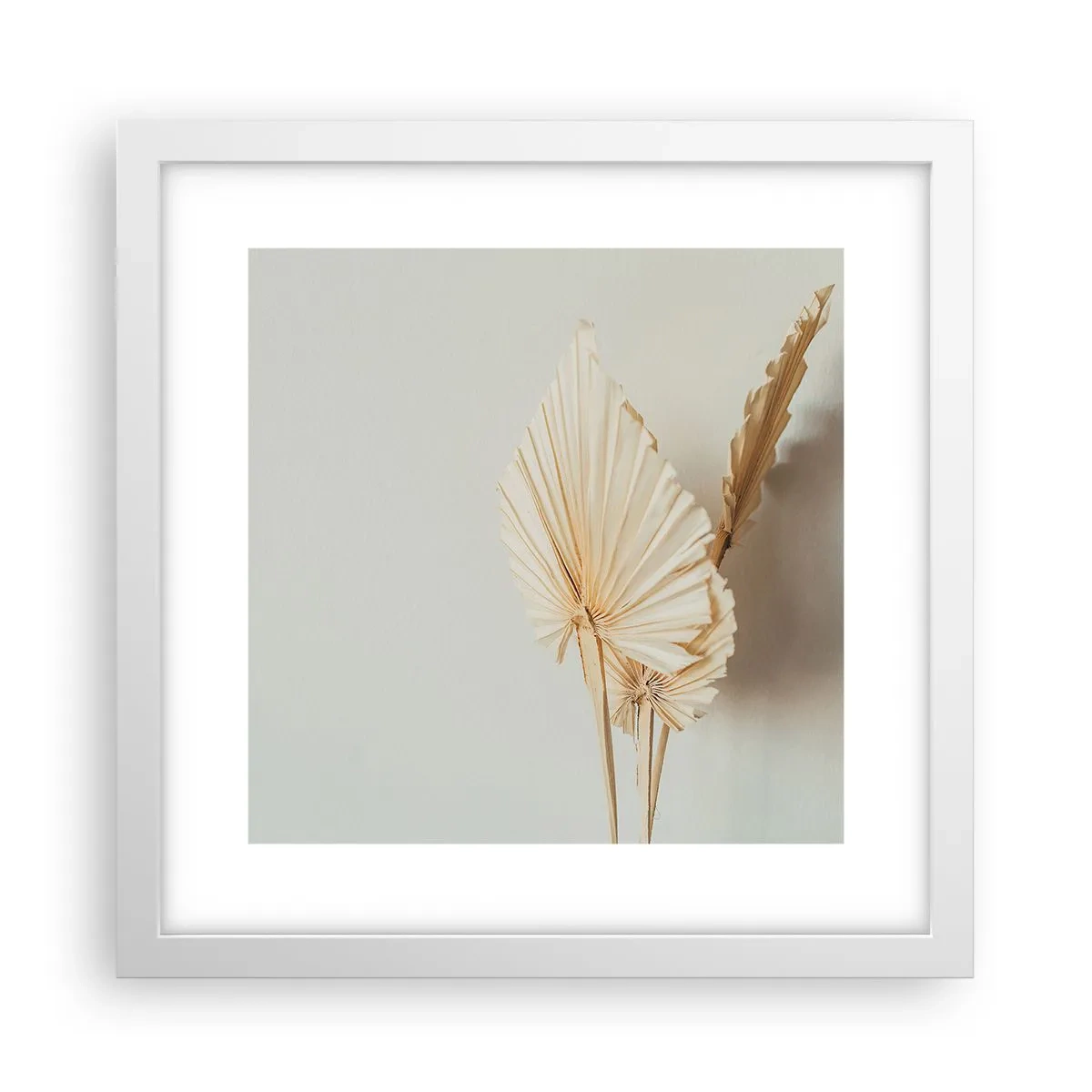 Póster en marco blanco - Armonía y consuelo - 30x30 cm
