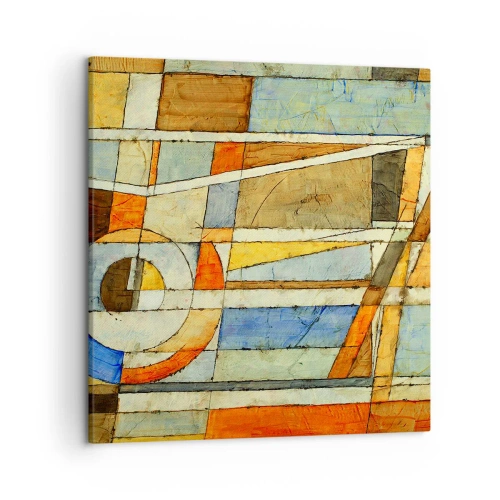 Cuadro sobre lienzo - Impresión de Imagen - Cubismo en una obra - 50x50 cm