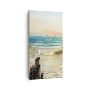 Cuadro sobre lienzo - Impresión de Imagen - Un retiro ventoso - 65x120 cm