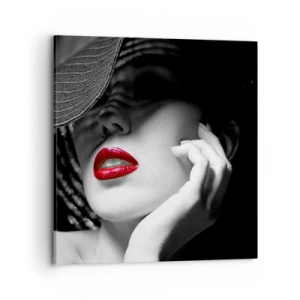 Cuadro sobre lienzo - Impresión de Imagen - Estudio en escarlata - 70x70 cm