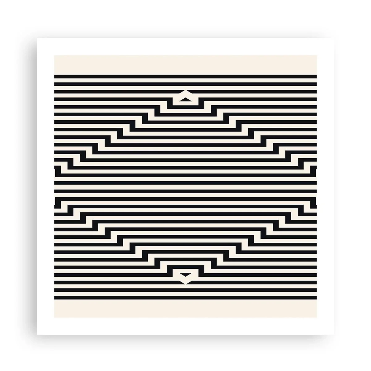 Póster - Ilusión geométrica - 60x60 cm