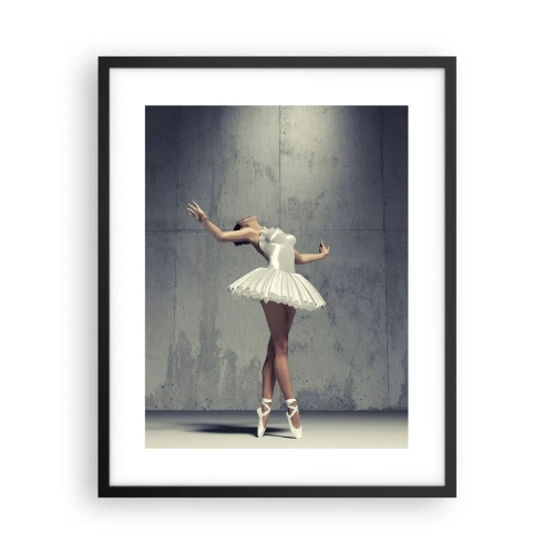 Póster en marco negro - Ligero como un pájaro - 40x50 cm