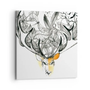 Cuadro sobre lienzo - Impresión de Imagen - Cuernos de la abundancia - 70x70 cm