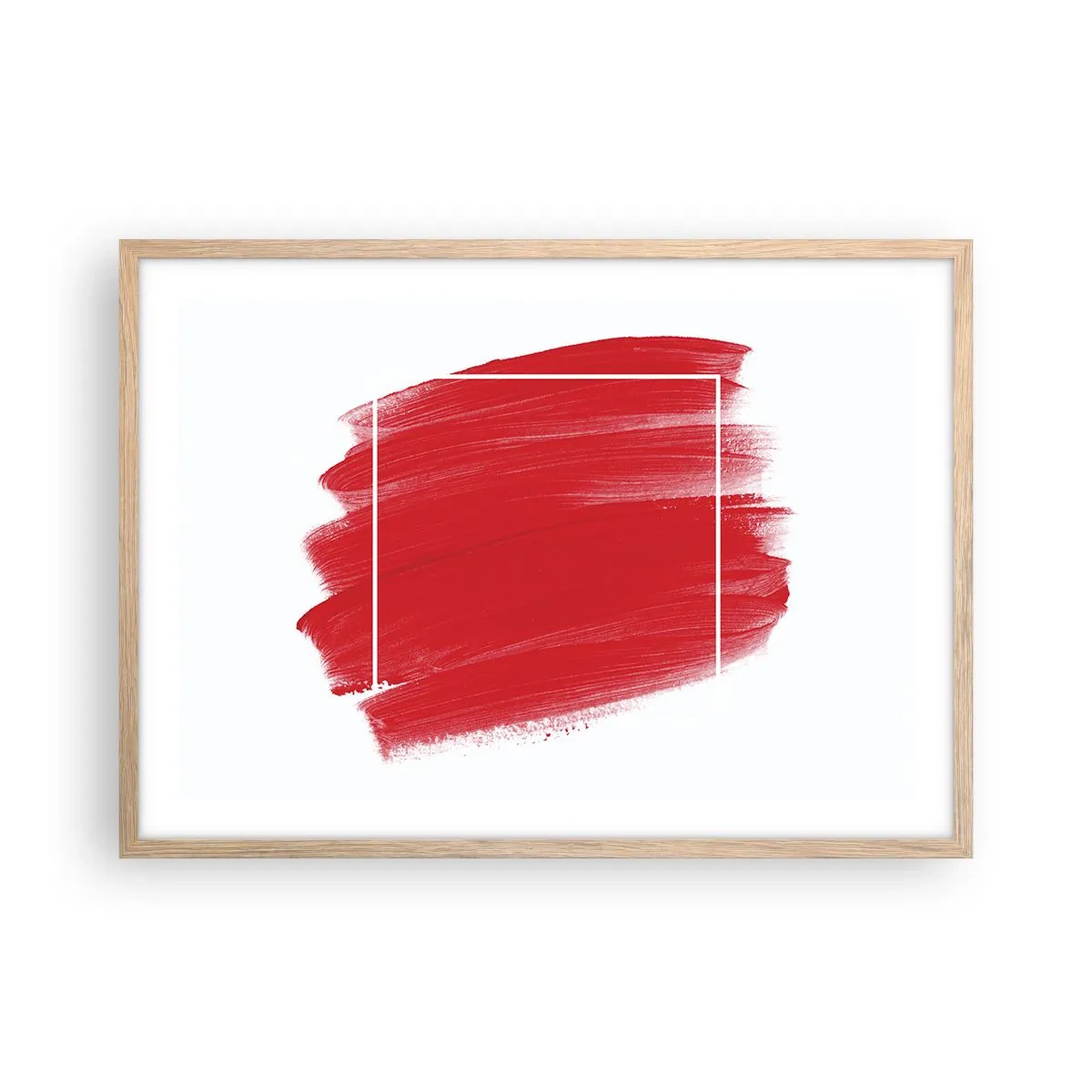 Póster en marco roble claro - Fuera del marco - 70x50 cm