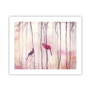 Póster - Historia de un bosque rosa - 50x40 cm