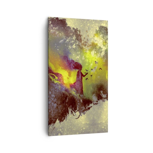 Cuadro sobre lienzo - Impresión de Imagen - La madre naturaleza - 45x80 cm