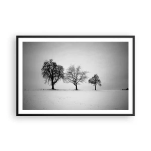 Póster en marco negro - ¿Con qué sueñan? - 91x61 cm