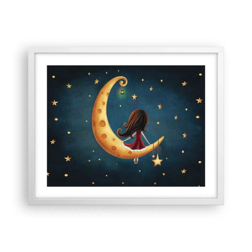 Póster en marco blanco - Érase una vez... - 50x40 cm