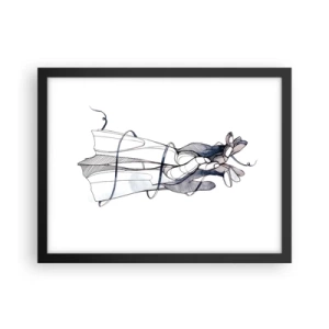 Póster en marco negro - Un estudio sobre el contacto - 40x30 cm