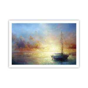 Póster - En una bahía dorada - 91x61 cm