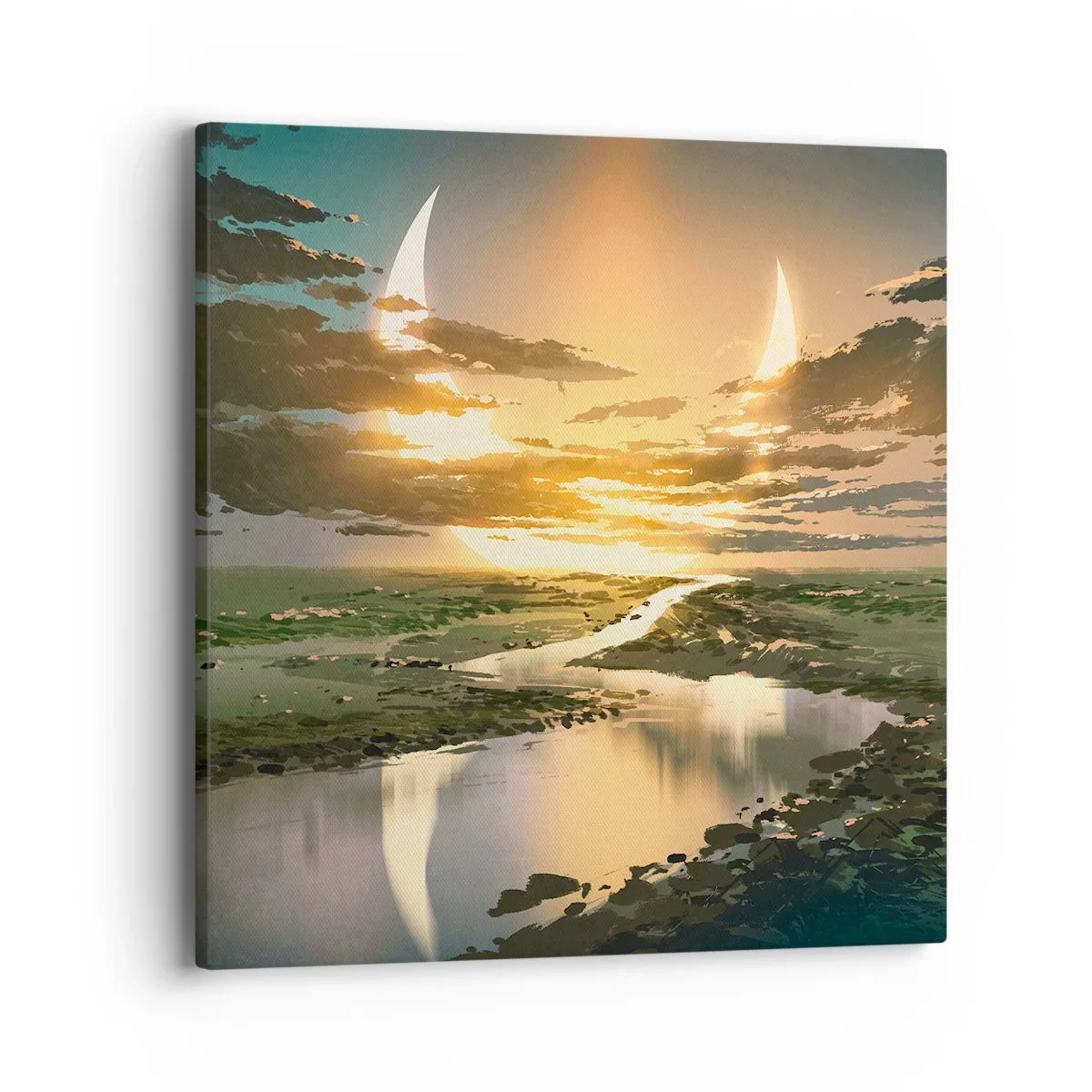 Cuadro sobre lienzo - Impresión de Imagen - En algún lugar de una galaxia muy, muy lejana - 40x40 cm