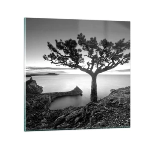 Cuadro sobre vidrio - Impresiones sobre Vidrio - Calma hasta el horizonte - 70x70 cm