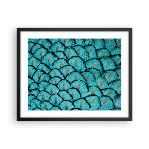 Póster en marco negro - La gran gala de las plumas - 50x40 cm