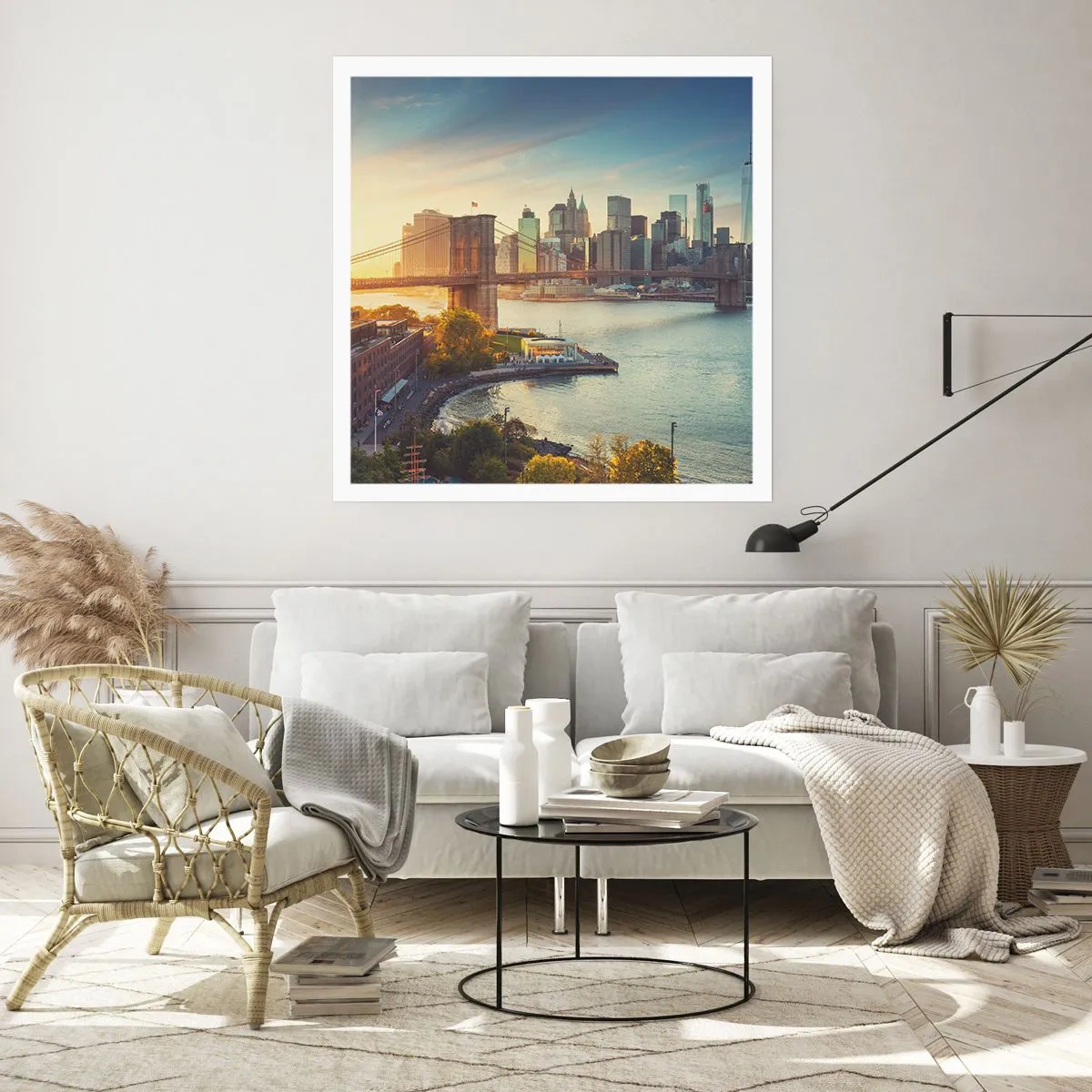 Póster - El amanecer de la gran ciudad - 50x50 cm