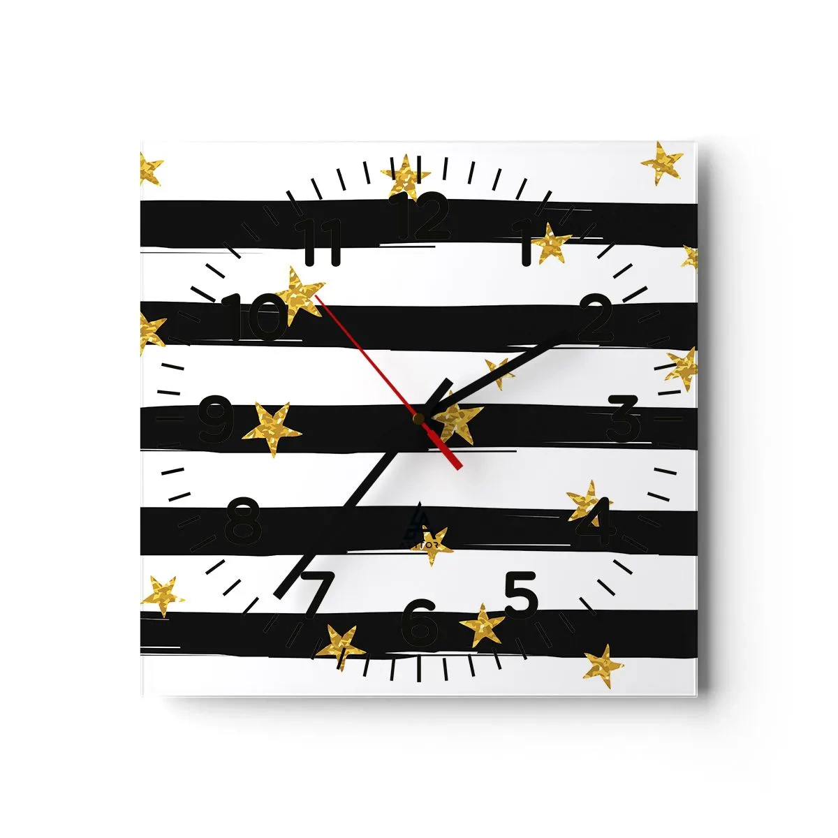 Reloj de pared - Reloj de vidrio - Todos hemos nacido bajo una estrella de la suerte - 30x30 cm
