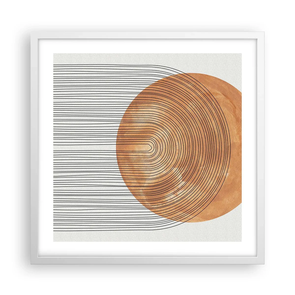 Póster en marco blanco - Una composición soleada - 50x50 cm