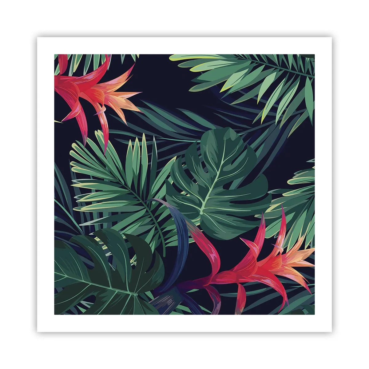 Póster - Encender el color verde - 60x60 cm