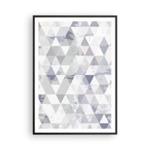 Póster en marco negro - A ritmo de triángulo - 70x100 cm