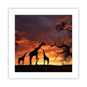 Póster - Una pequeña cena con tus seres queridos - 40x40 cm