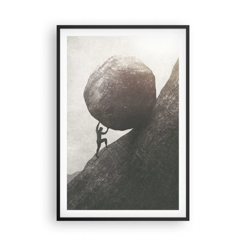 Póster en marco negro - Creo, contra toda esperanza - 61x91 cm