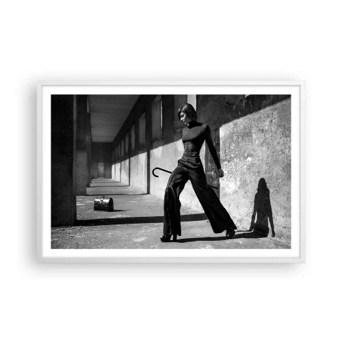Póster en marco blanco - Elegancia urbana - 91x61 cm