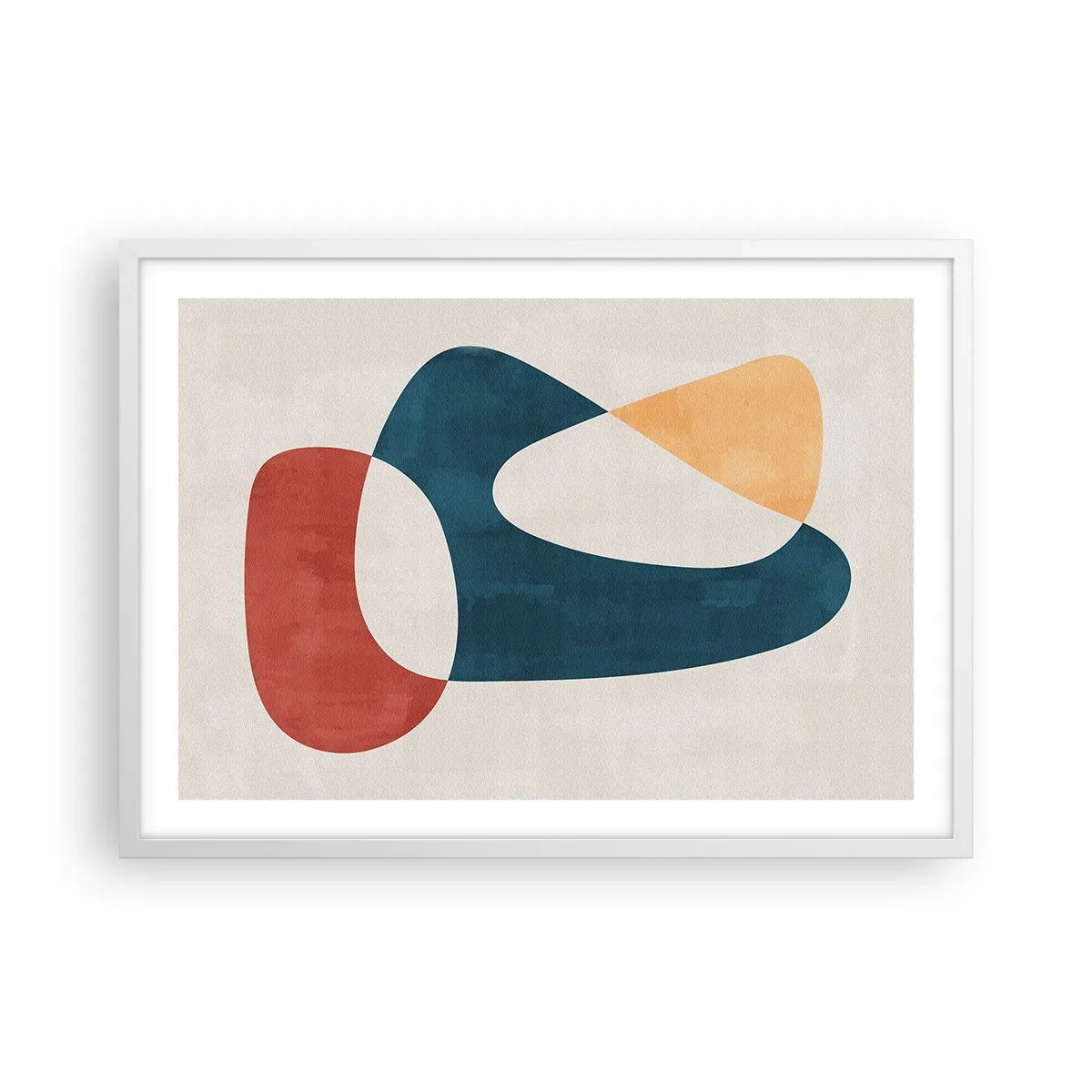 Póster en marco blanco - Influencias y metamorfosis - 70x50 cm