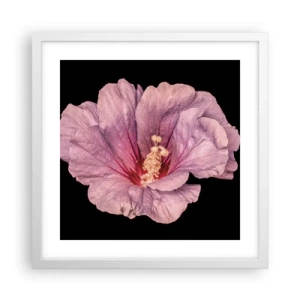 Póster en marco blanco - Directo al corazón - 40x40 cm