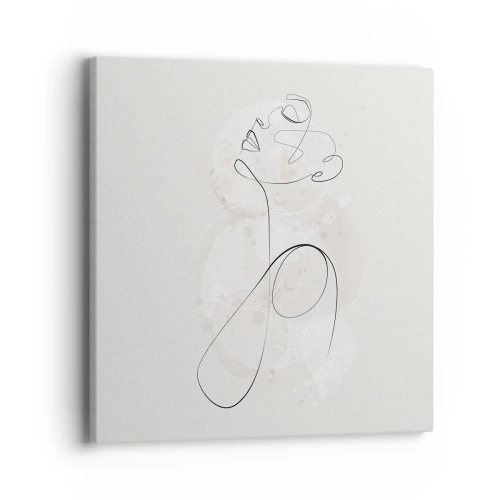 Cuadro sobre lienzo - Impresión de Imagen - La espiral de la belleza - 40x40 cm