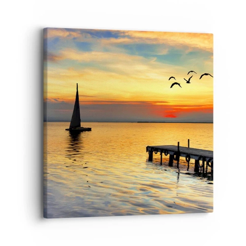 Cuadro sobre lienzo - Impresión de Imagen - Regresos nocturnos - 30x30 cm