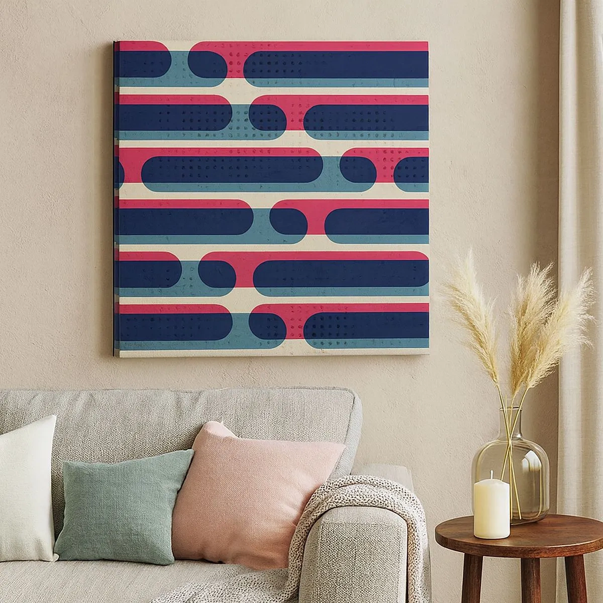 Cuadro sobre lienzo - Impresión de Imagen - Profundidad y relieve - 30x30 cm