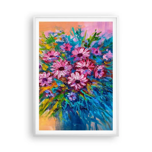 Póster en marco blanco - La energía de la vida - 70x100 cm